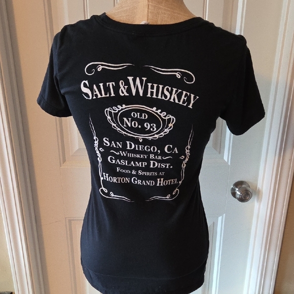 NWOT Salt & Wh!skey Black Graphic T-Shirt - Picture 4 of 6